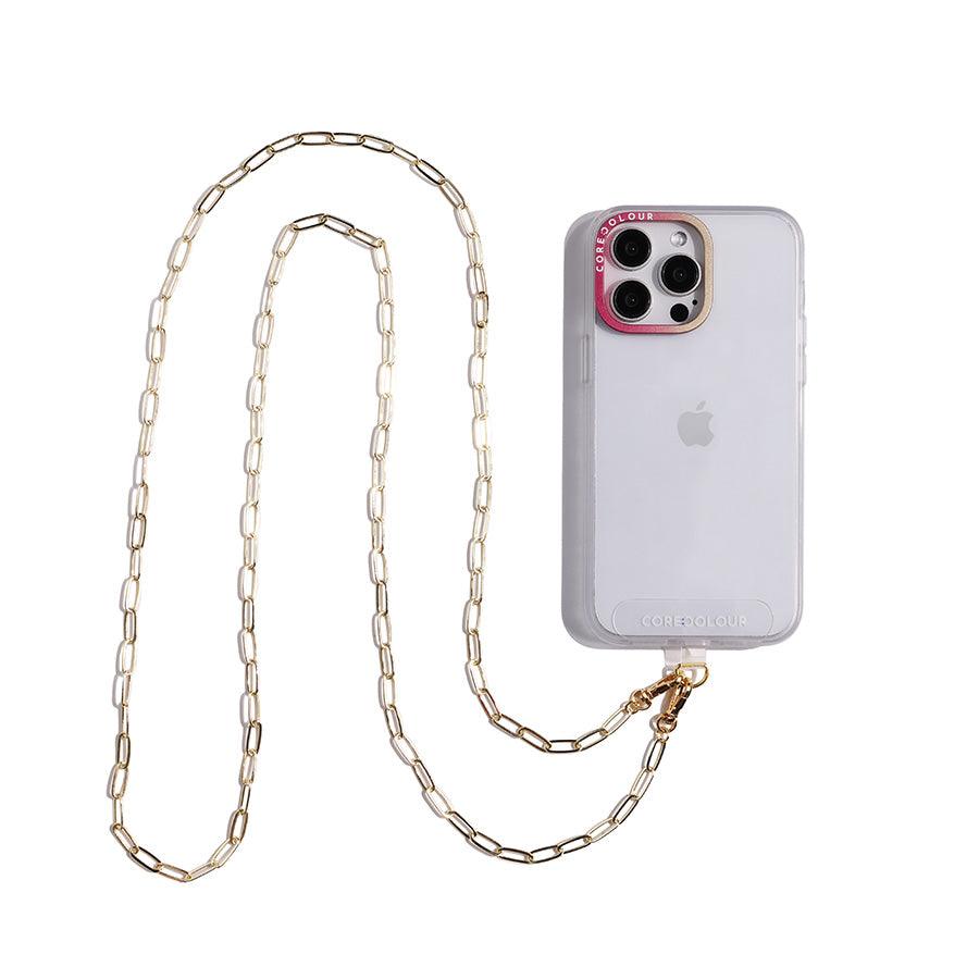 Gold Link Crossbody Phone Strap - CORECOLOUR