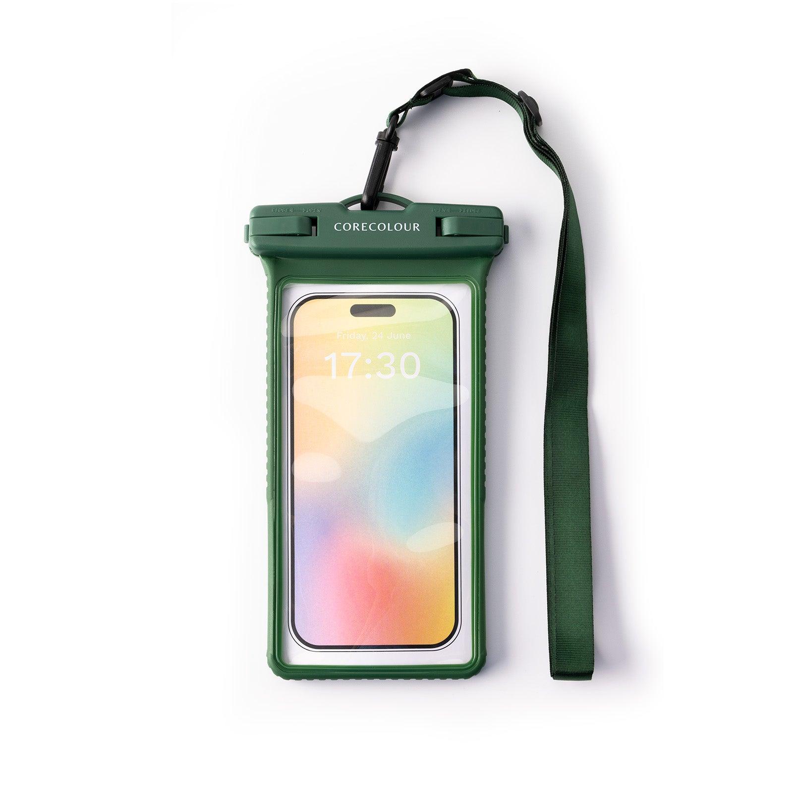 Green IPX8 Certified Water Proof Bag with Lanyard - CORECOLOUR