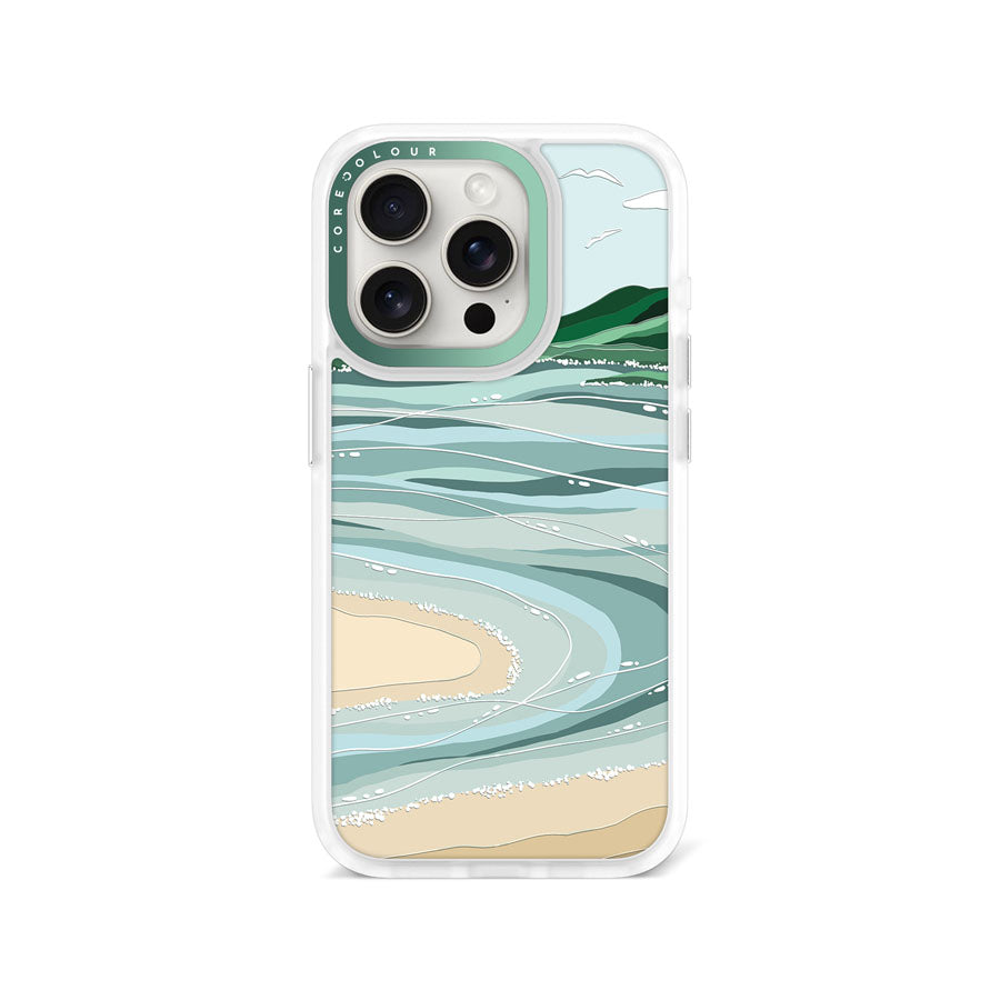 iPhone 15 Pro Whitehaven Beach Phone Case Magsafe Compatible - CORECOLOUR