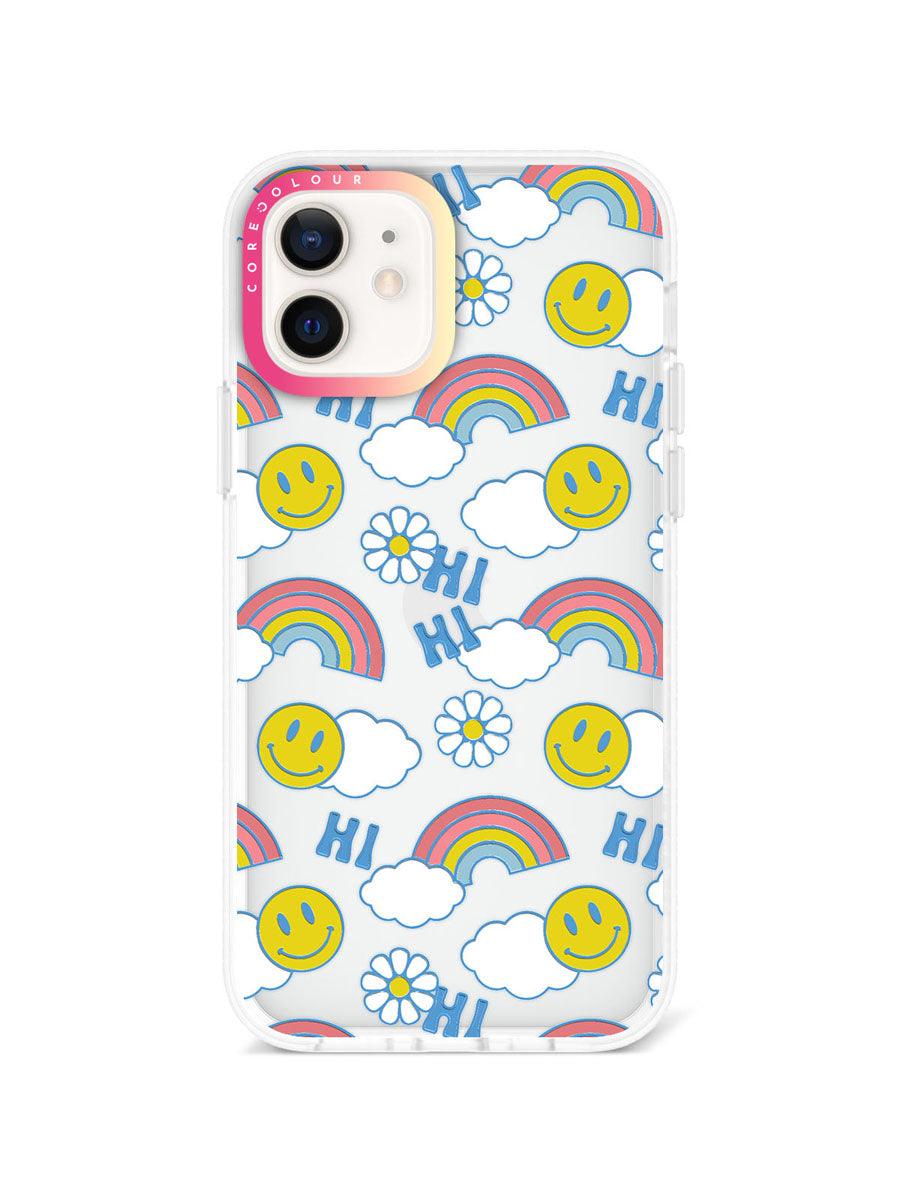 iPhone 12 Hi There Rainbow Phone Case - CORECOLOUR