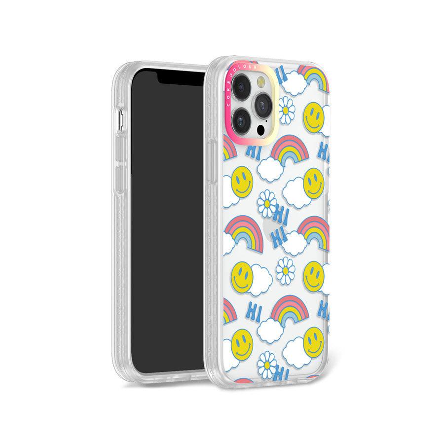 iPhone 12 Pro Hi There! Rainbow Phone Case Magsafe Compatible 