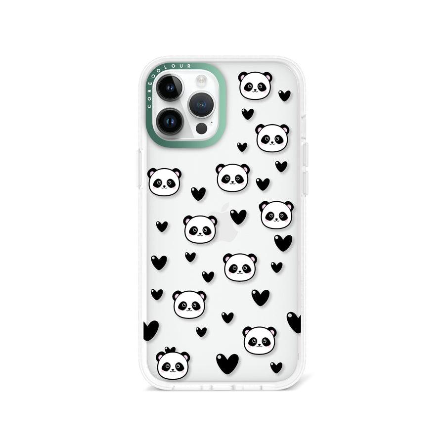 iPhone 12 Pro Max Panda Heart Phone Case 