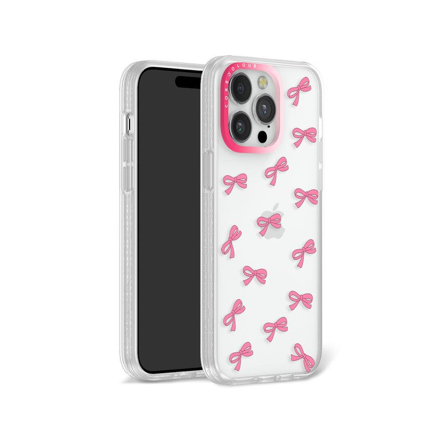 iPhone 12 Pro Max Pink Ribbon Mini Phone Case 