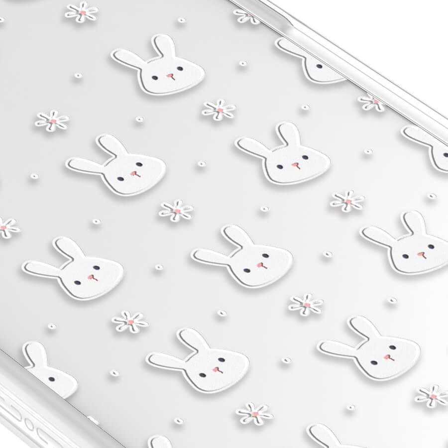 iPhone 12 Pro Max Rabbit and Flower Phone Case MagSafe Compatible 