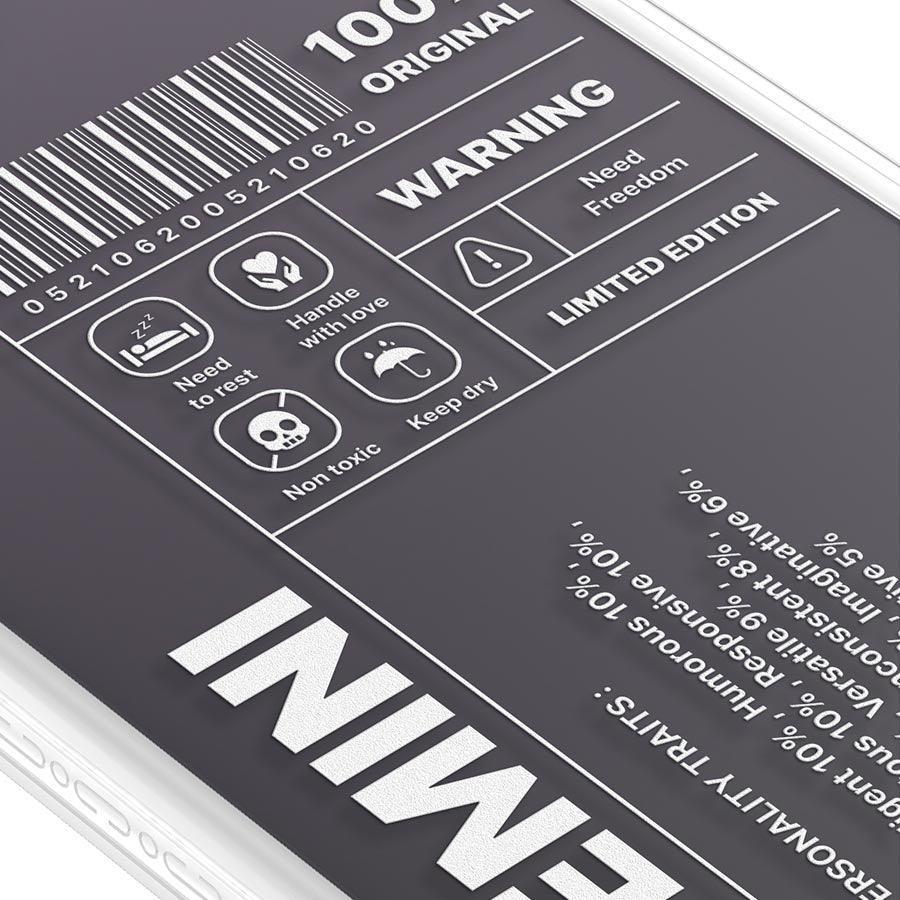 iPhone 12 Pro Max Warning Gemini Phone Case MagSafe Compatible 
