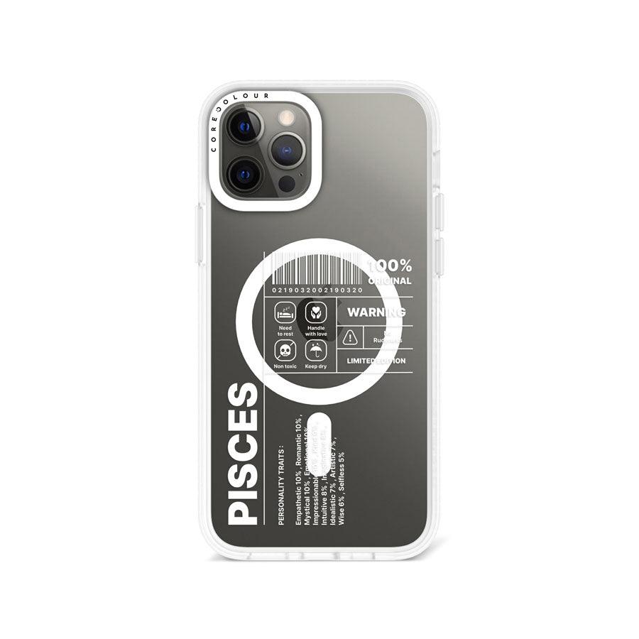 iPhone 12 Pro Warning Pisces Phone Case MagSafe Compatible 