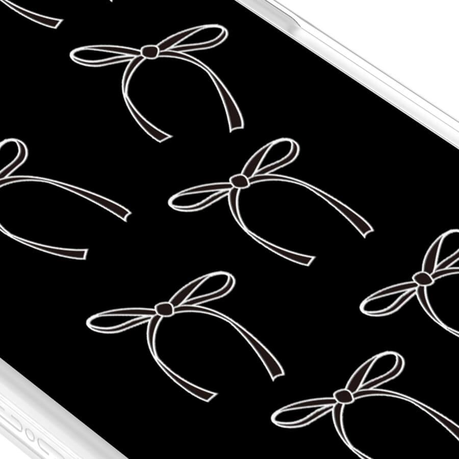 iPhone 12 Pro White Ribbon Minimal Line Phone Case 