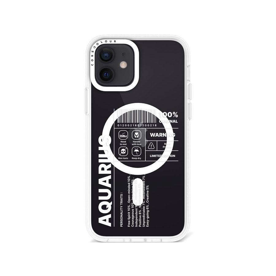 iPhone 12 Warning Aquarius Phone Case MagSafe Compatible 