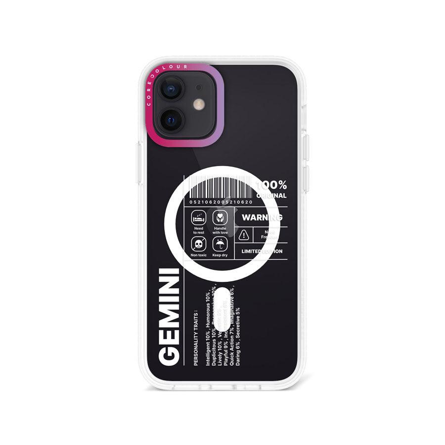 iPhone 12 Warning Gemini Phone Case MagSafe Compatible 