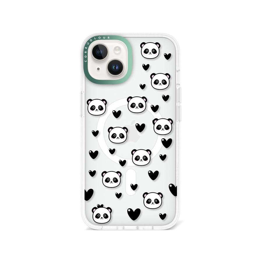 iPhone 13 Panda Heart Phone Case MagSafe Compatible 