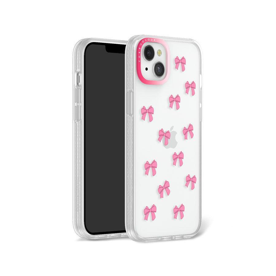 iPhone 13 Pink Ribbon Bow Mini Phone Case MagSafe Compatible 