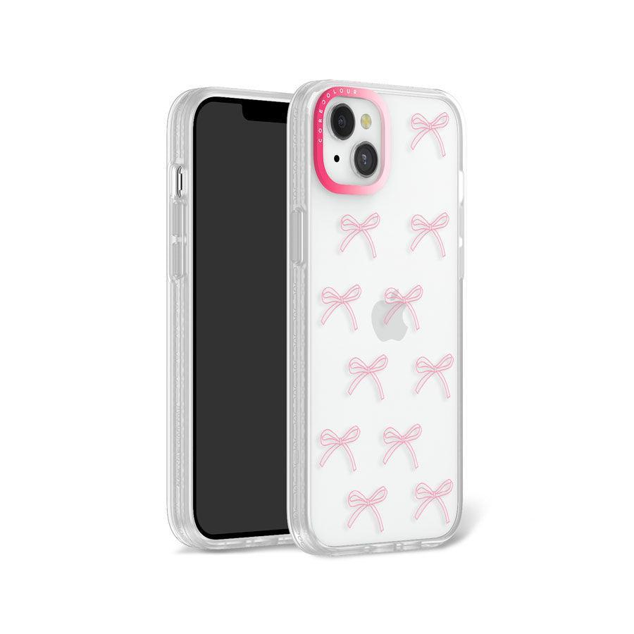 iPhone 13 Pink Ribbon Minimal Line Phone Case MagSafe Compatible 