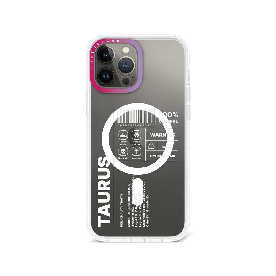 iPhone 13 Pro Max Warning Taurus Phone Case MagSafe Compatible 