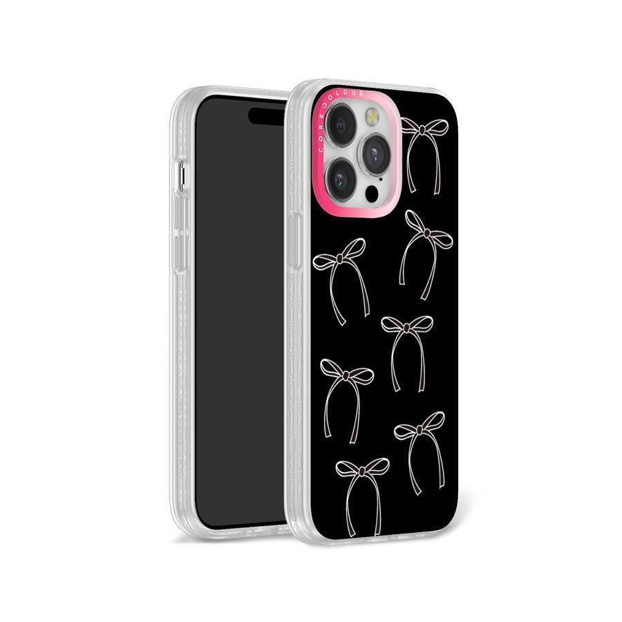 iPhone 13 Pro White Ribbon Minimal Line Phone Case MagSafe Compatible 