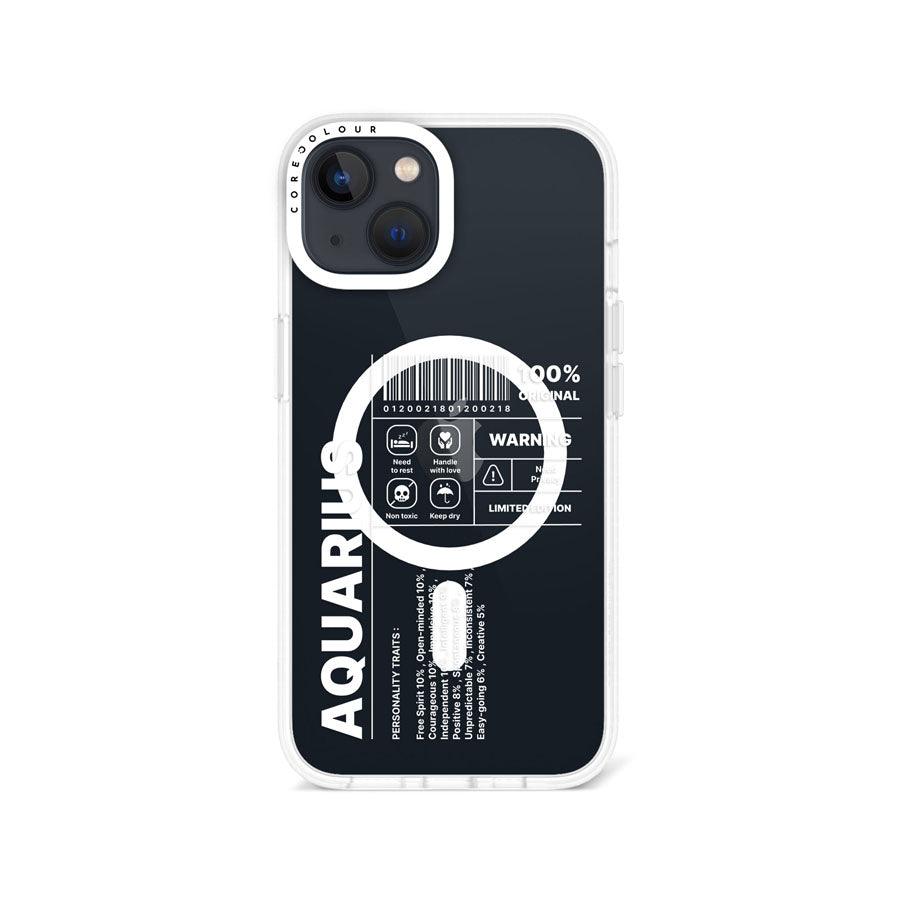 iPhone 13 Warning Aquarius Phone Case MagSafe Compatible 