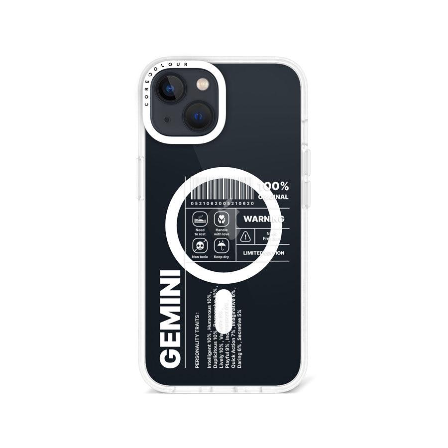 iPhone 13 Warning Gemini Phone Case MagSafe Compatible 