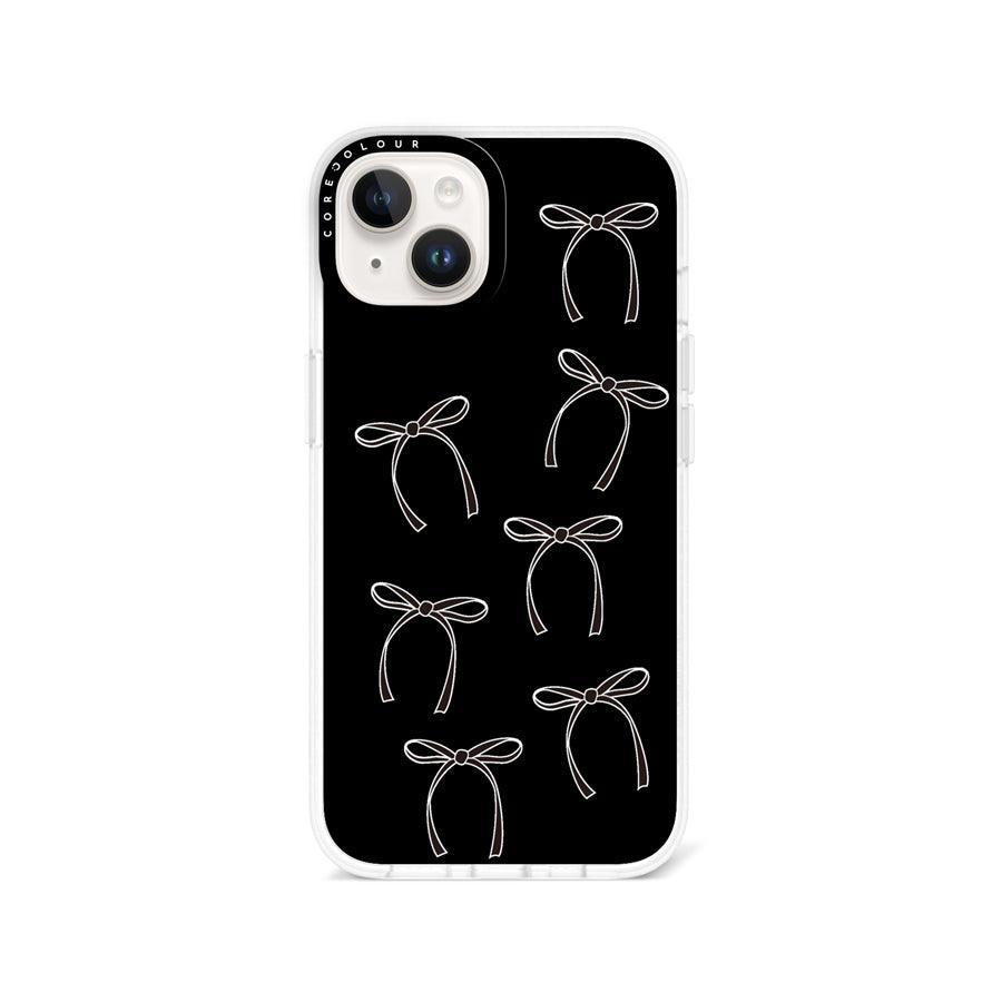 iPhone 13 White Ribbon Minimal Line Phone Case MagSafe Compatible 