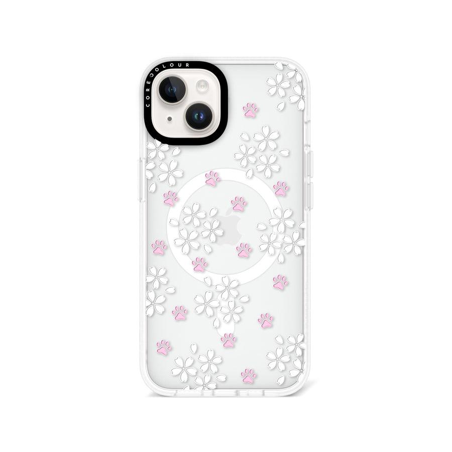 iPhone 14 Cherry Blossom Paw Phone Case MagSafe Compatible - CORECOLOUR AU