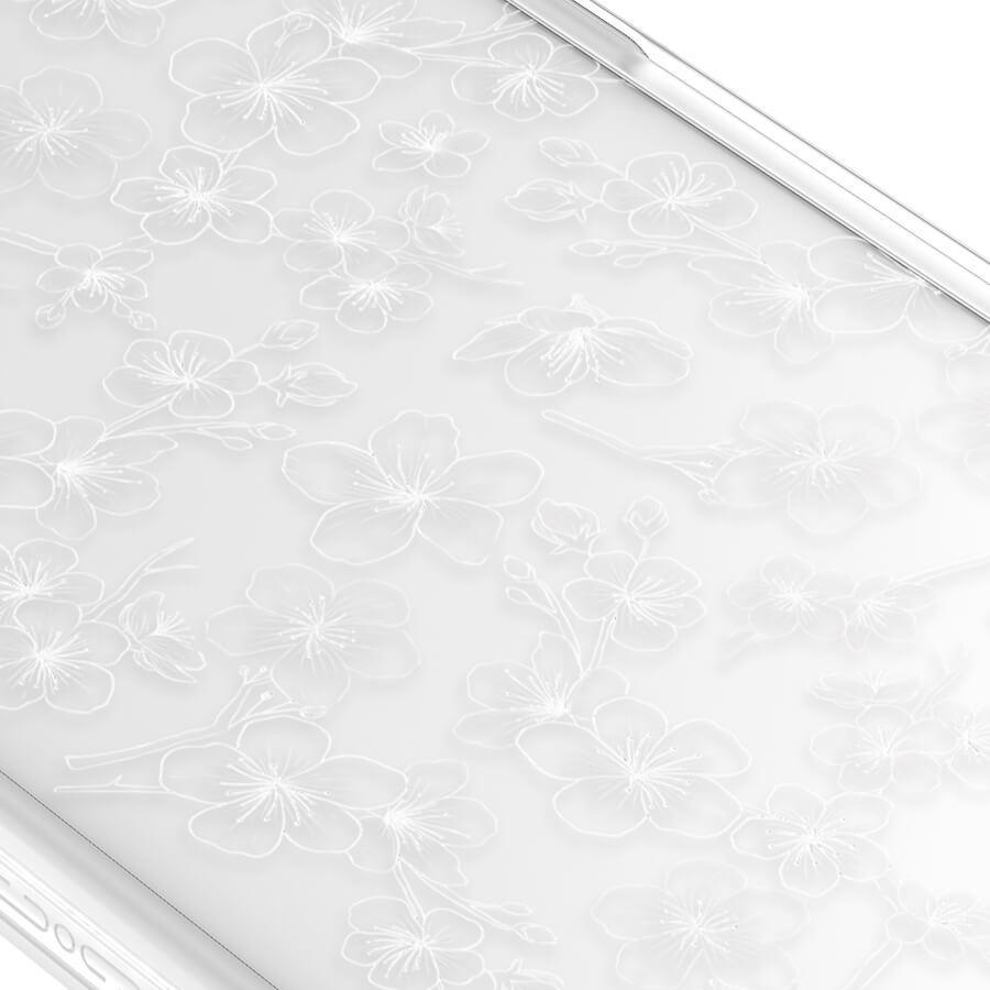 iPhone 14 Cherry Blossom White Phone Case MagSafe Compatible - CORECOLOUR AU