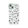 iPhone 14 Panda Heart Phone Case MagSafe Compatible 