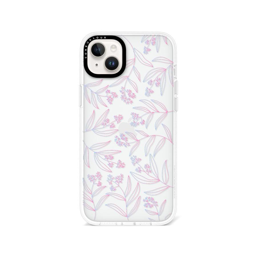 iPhone 14 Plus Mauve Leaf Phone Case 