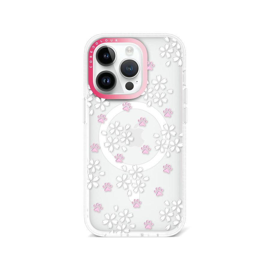 iPhone 14 Pro Cherry Blossom Paw Phone Case MagSafe Compatible - CORECOLOUR AU