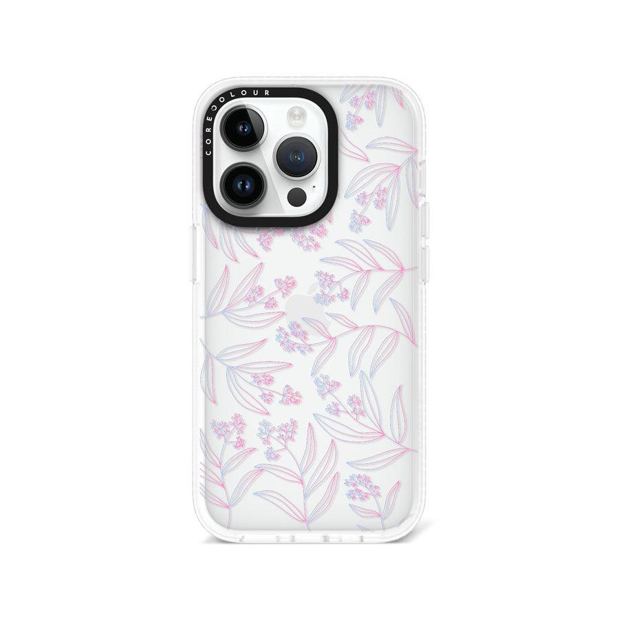 iPhone 14 Pro Mauve Leaf Phone Case 