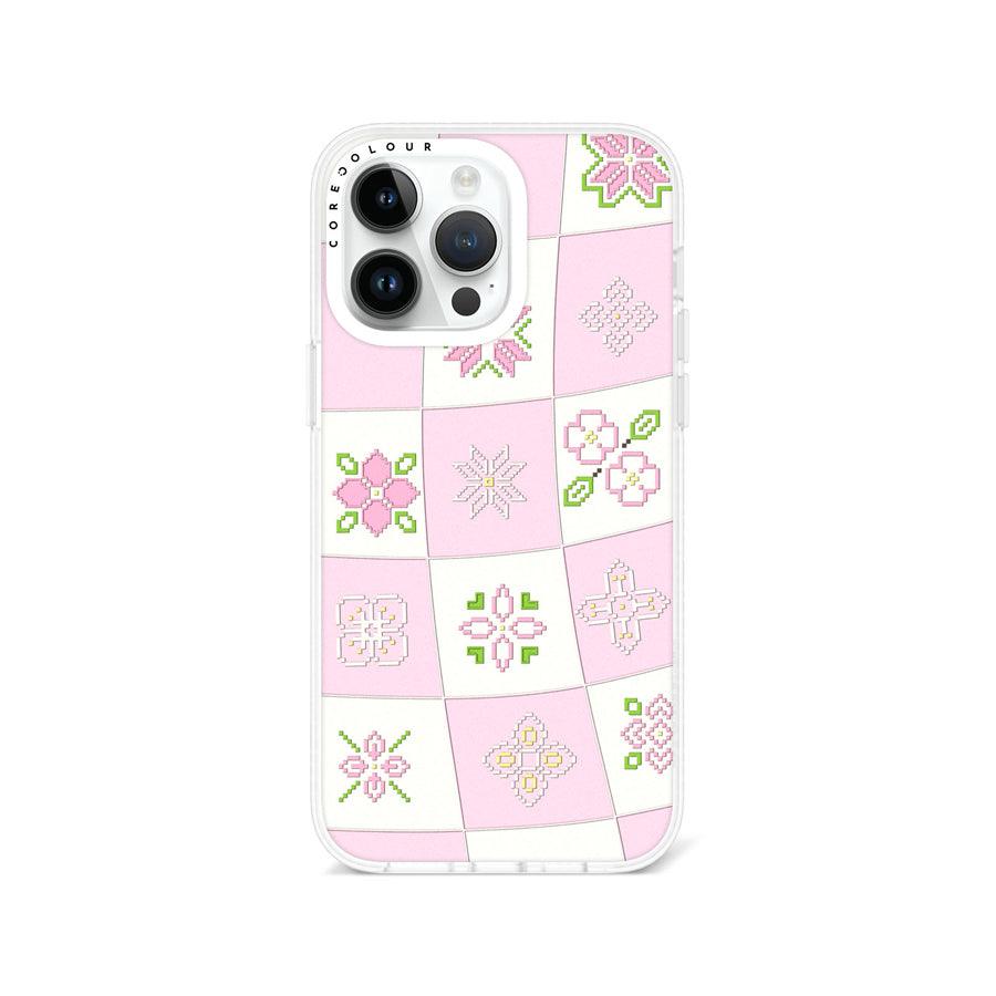 iPhone 14 Pro Max Cherry Blossom Checker Phone Case MagSafe Compatible - CORECOLOUR AU