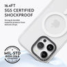 iPhone 14 Pro Max White Ribbon Minimal Line Phone Case MagSafe Compatible 