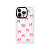 iPhone 14 Pro Pink Ribbon Bow Mini Phone Case MagSafe Compatible 