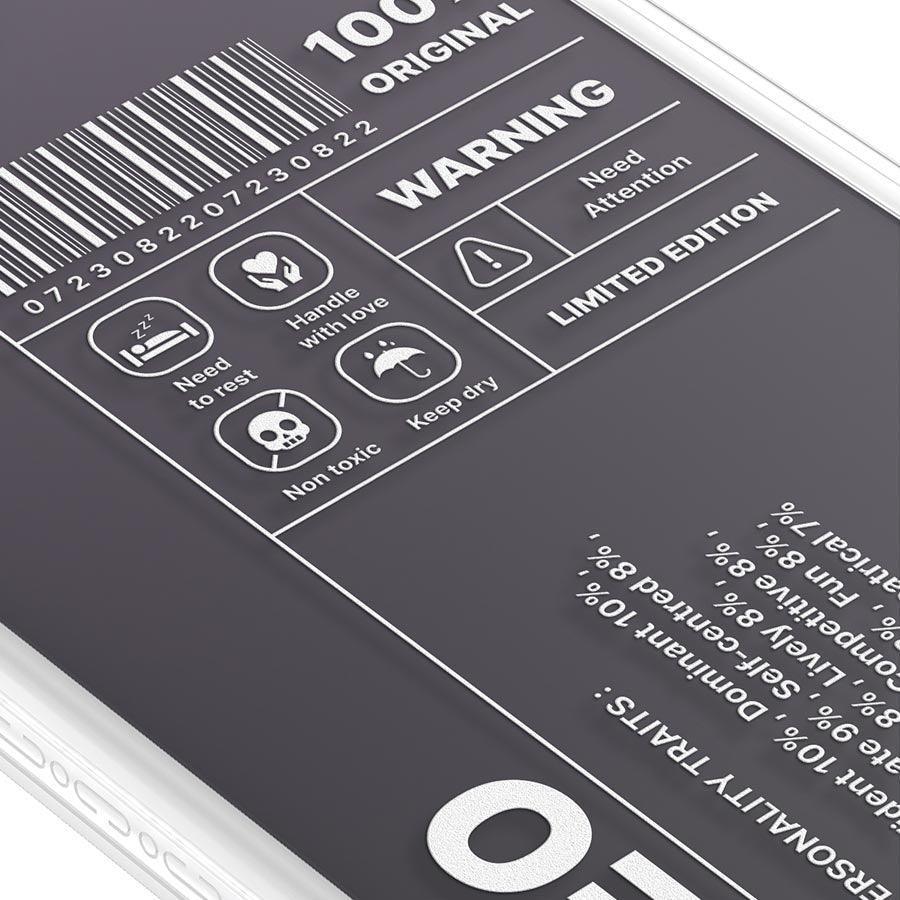 iPhone 14 Pro Warning Leo Phone Case MagSafe Compatible 