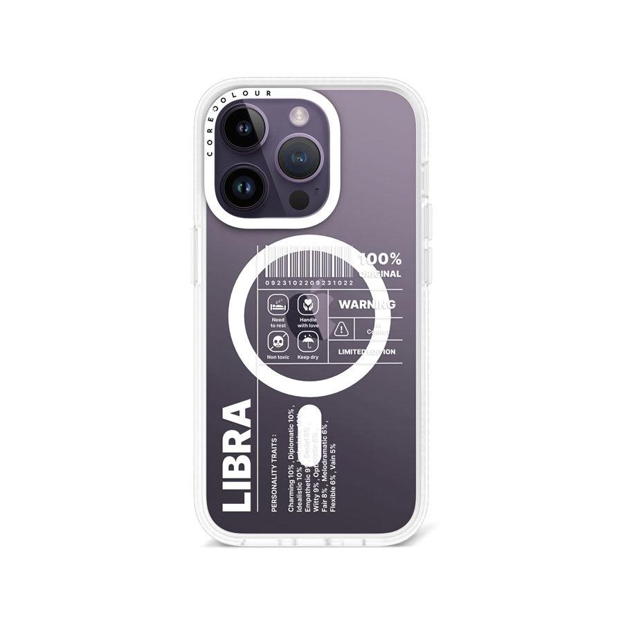 iPhone 14 Pro Warning Libra Phone Case MagSafe Compatible 