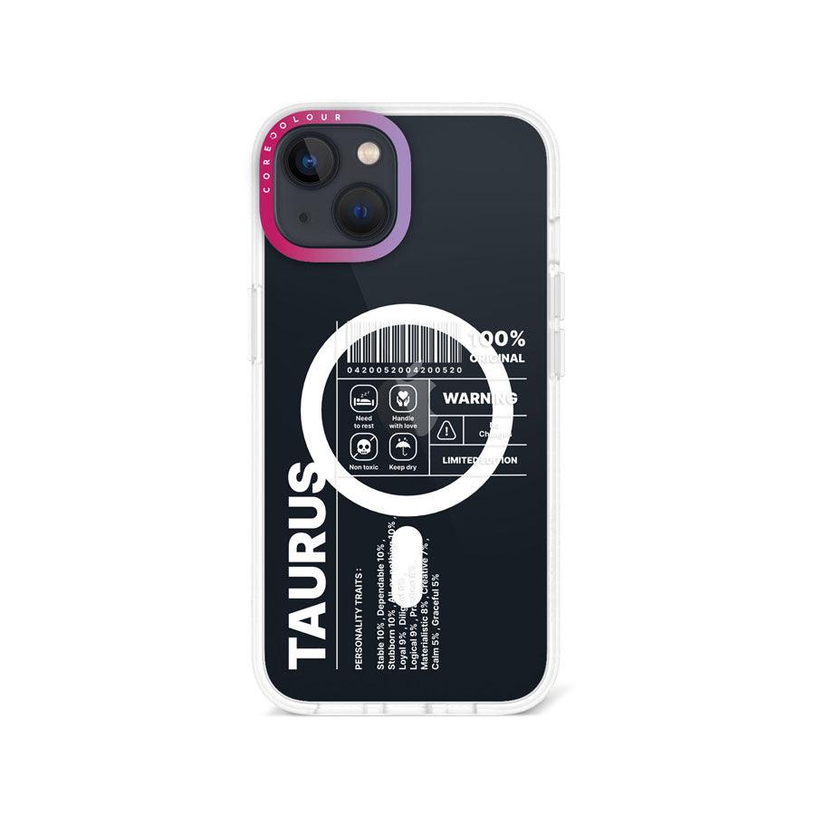 iPhone 14 Warning Taurus Phone Case MagSafe Compatible 