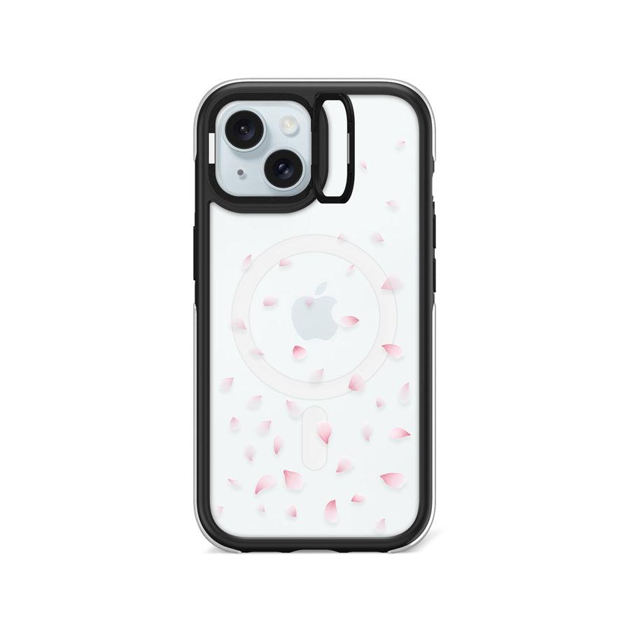 iPhone 15 Cherry Blossom Petals Ring Kickstand Case MagSafe Compatible - CORECOLOUR AU