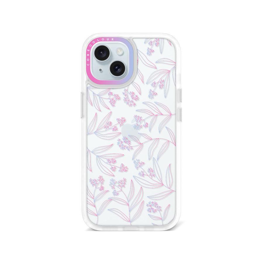 iPhone 15 Mauve Leaf Phone Case 