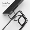 iPhone 15 Pink Ribbon Bow Mini Ring Kickstand Case MagSafe Compatible 