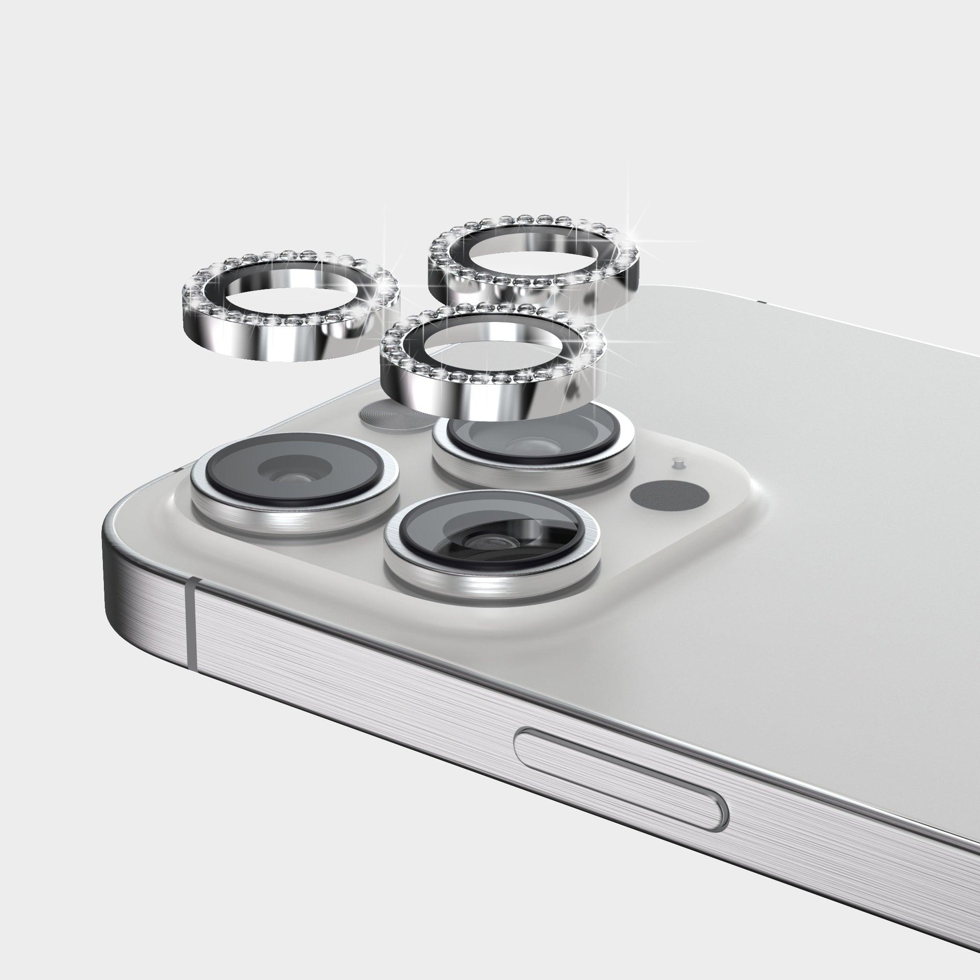 iPhone 15 Plus Camera Lens Bling Silver - CORECOLOUR