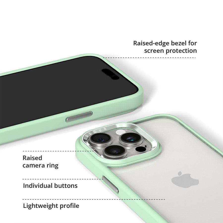 iPhone 15 Plus Hint Of Mint Clear Phone Case - CORECOLOUR