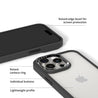 iPhone 15 Plus Jet Black Clear Phone Case - CORECOLOUR