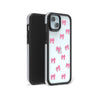 iPhone 15 Plus Pink Ribbon Bow Mini Ring Kickstand Case MagSafe Compatible 