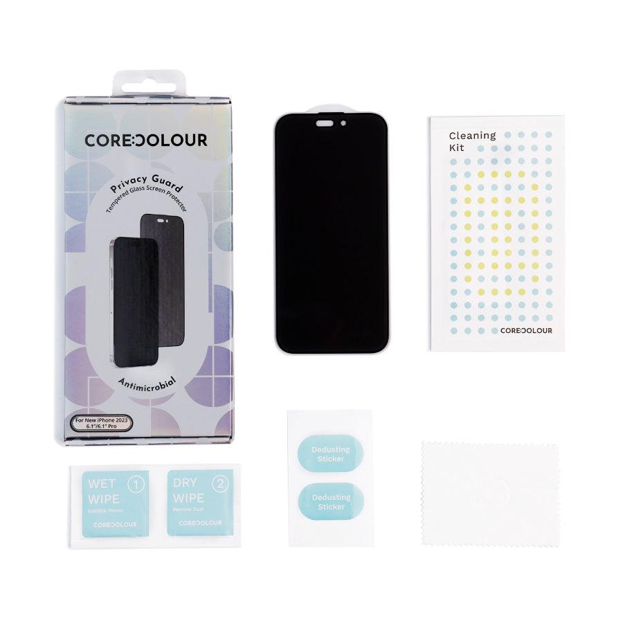 iPhone 15 Plus Privacy Guard Tempered Glass Screen Protector - CORECOLOUR