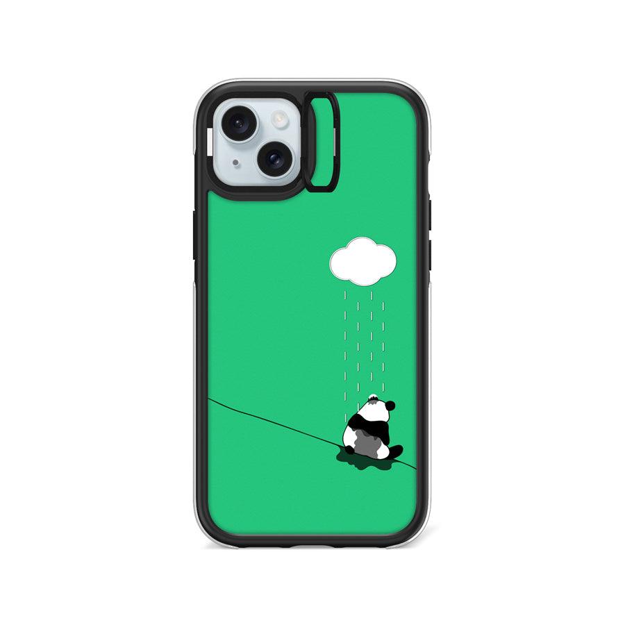 iPhone 15 Plus Sad Panda Ring Kickstand Case MagSafe Compatible 