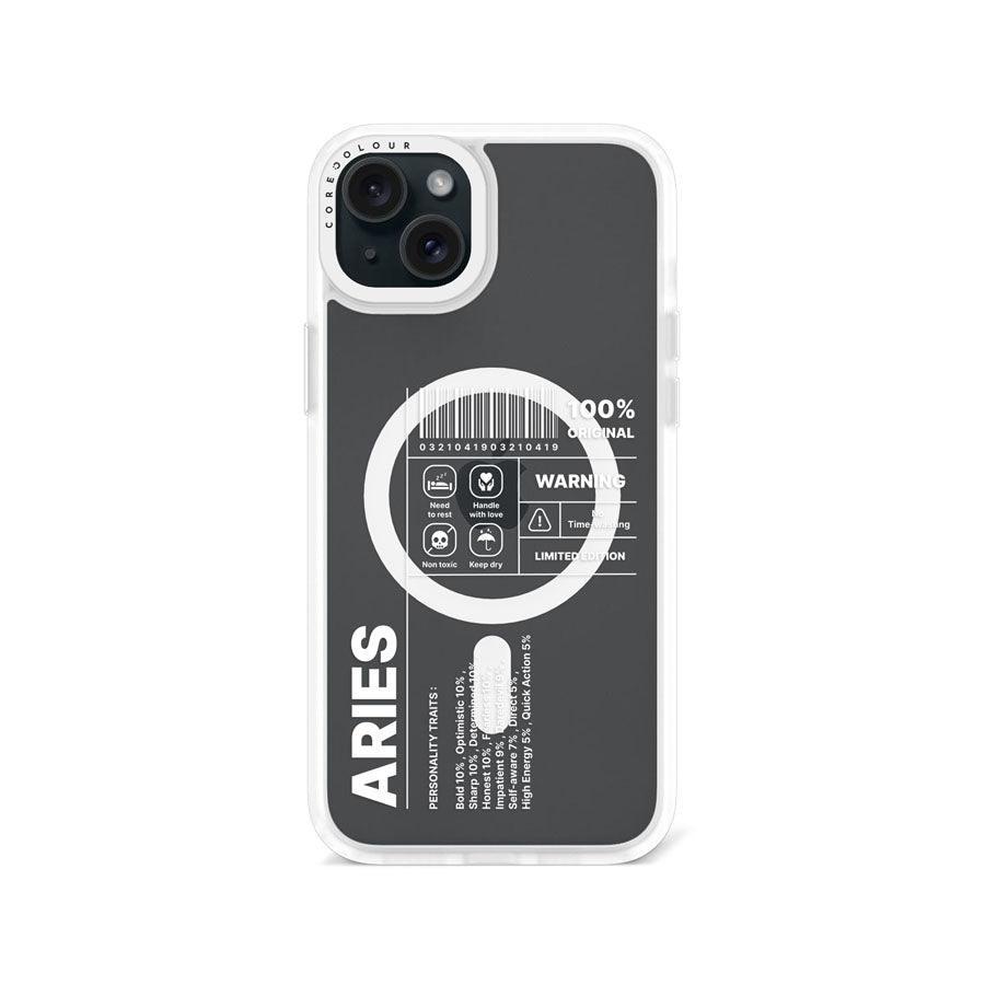 iPhone 15 Plus Warning Aries Phone Case MagSafe Compatible 