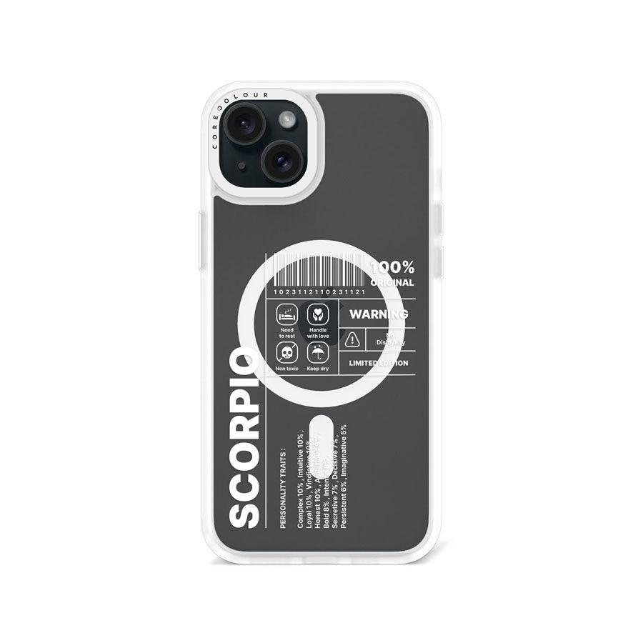 iPhone 15 Plus Warning Scorpio Phone Case MagSafe Compatible 
