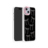 iPhone 15 Plus White Ribbon Minimal Line Phone Case MagSafe Compatible 
