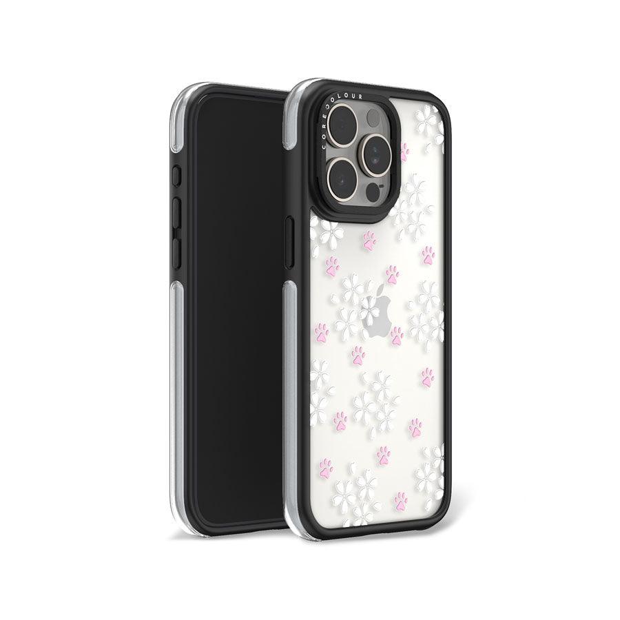iPhone 15 Pro Cherry Blossom Paw Camera Ring Kickstand Case - CORECOLOUR AU