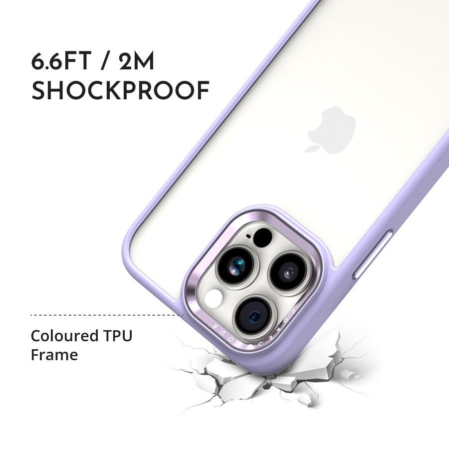 iPhone 15 Pro Max Lavender Hush Clear Phone Case - CORECOLOUR