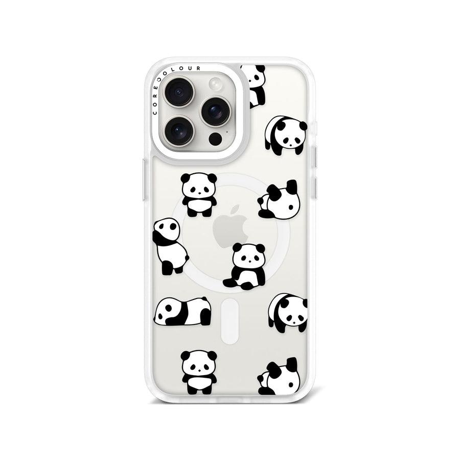 iPhone 15 Pro Max Moving Panda Phone Case MagSafe Compatible 