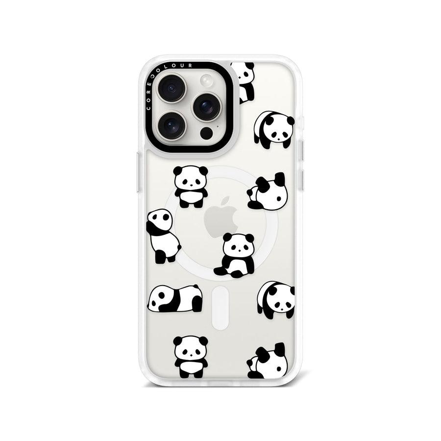iPhone 15 Pro Max Moving Panda Phone Case MagSafe Compatible 