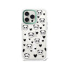 iPhone 15 Pro Max Panda Heart Phone Case MagSafe Compatible 